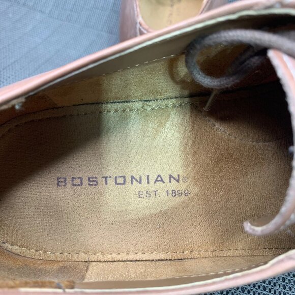 Bostonian Mens Size 11M Two Tone Brown Oxford Wingtip Leather Shoes - Picture 4 of 9